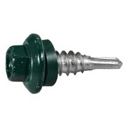 BUILDRIGHT 1/4" x 7/8 in Hex Hex Machine Screw, Zinc Plated Steel, 384 PK 54108